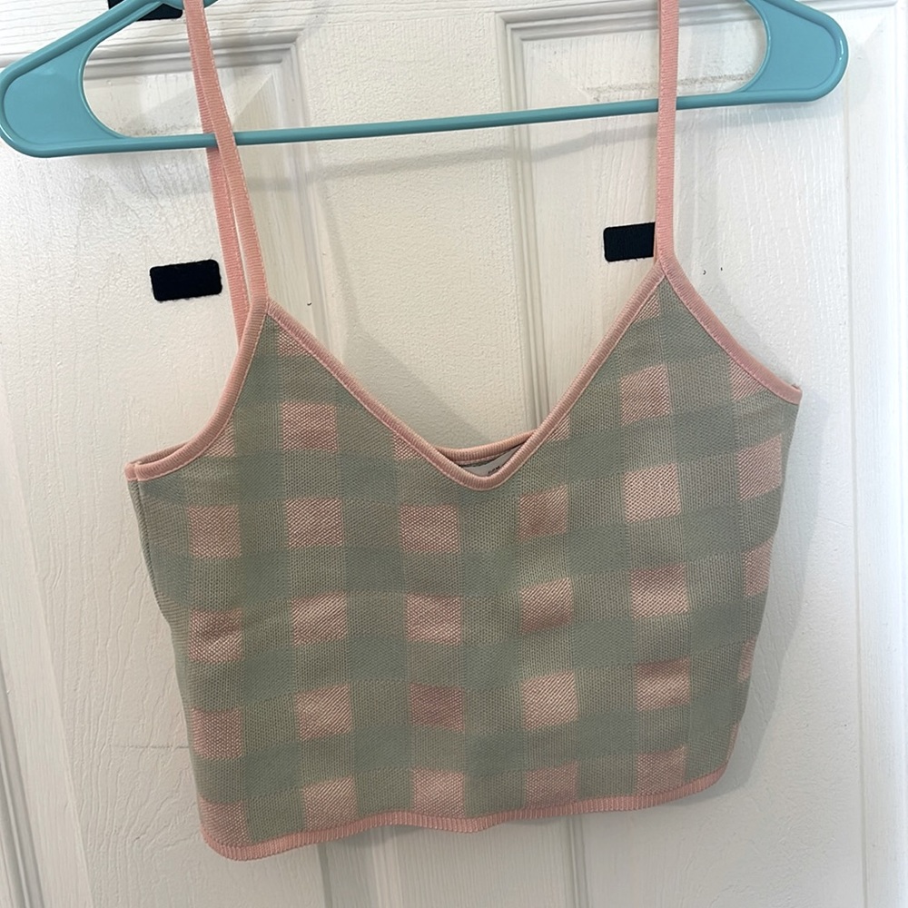 Plaid crop top
